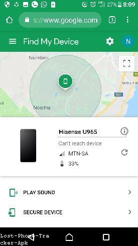Track Lost Phone Sony Xperia