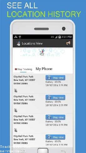 Gps Tracker on Samsung Phone